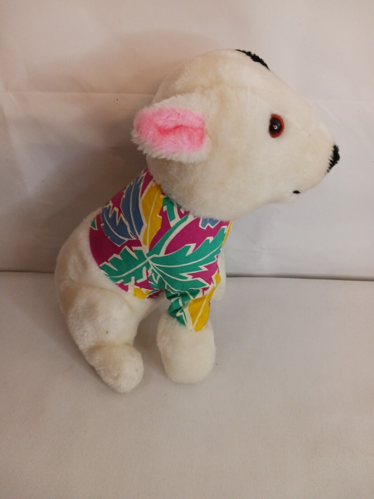 Vintage 1987 Spuds Mackenzie Dog Bud Light Plush Stuffed Hawaiian Shirt ACE 