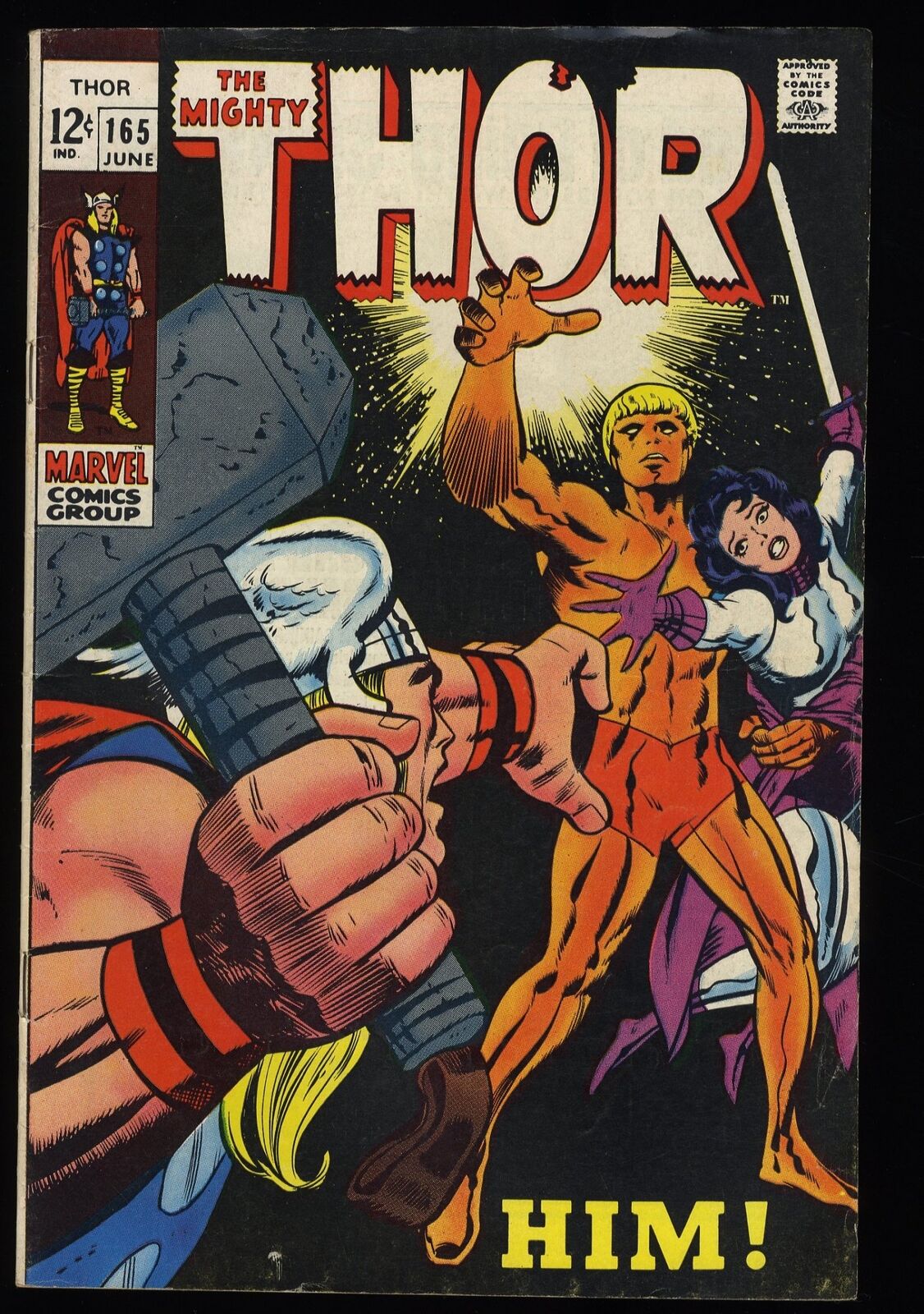 Thor #165 FN- 5.5 1st full Appearance HIM (Adam Warlock) Marvel 1969