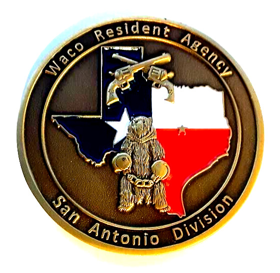 Ultra Rare Vintage Original FBI Waco Resident Agency San Antonio Division Coin