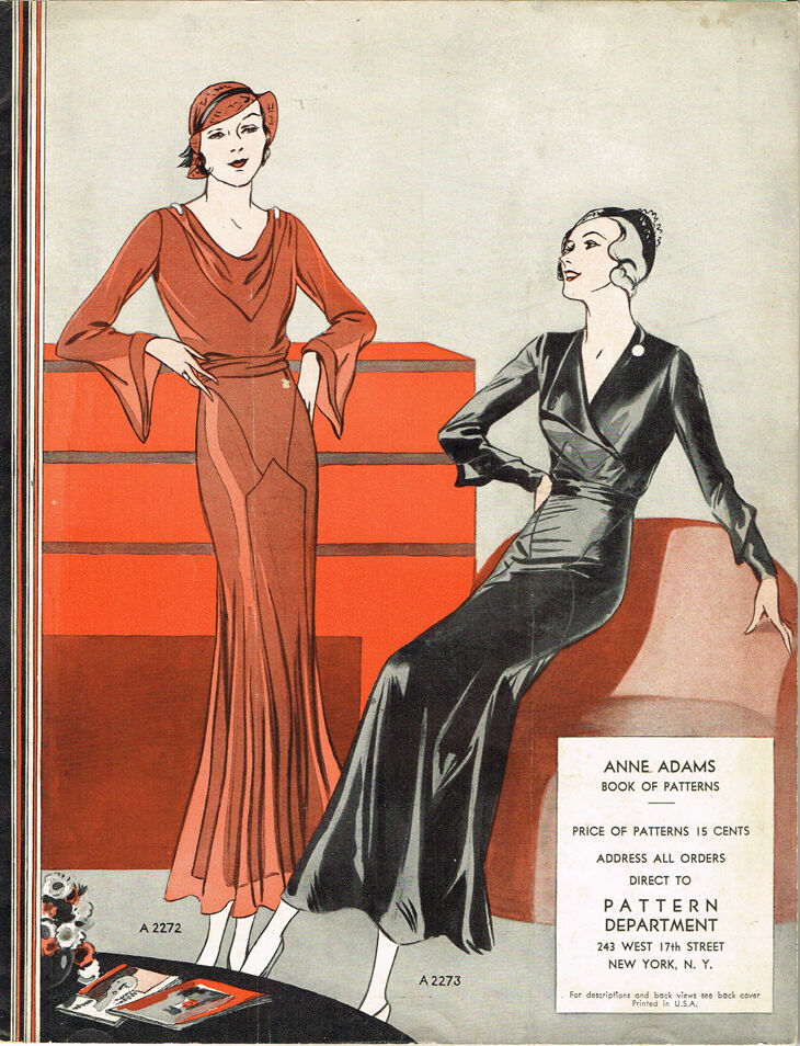 1930s Rare Anne Adams Mail Order Sewing Pattern Catalog 32 pg Ebook Copy on CD