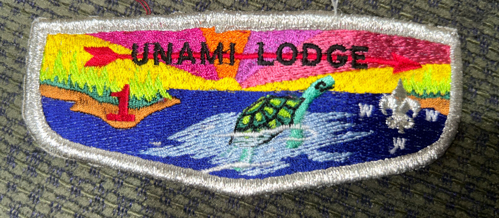TOUGH OA Flap Lodge 1 Unami SMY Border S-21   - Member when Delmont Unami merged