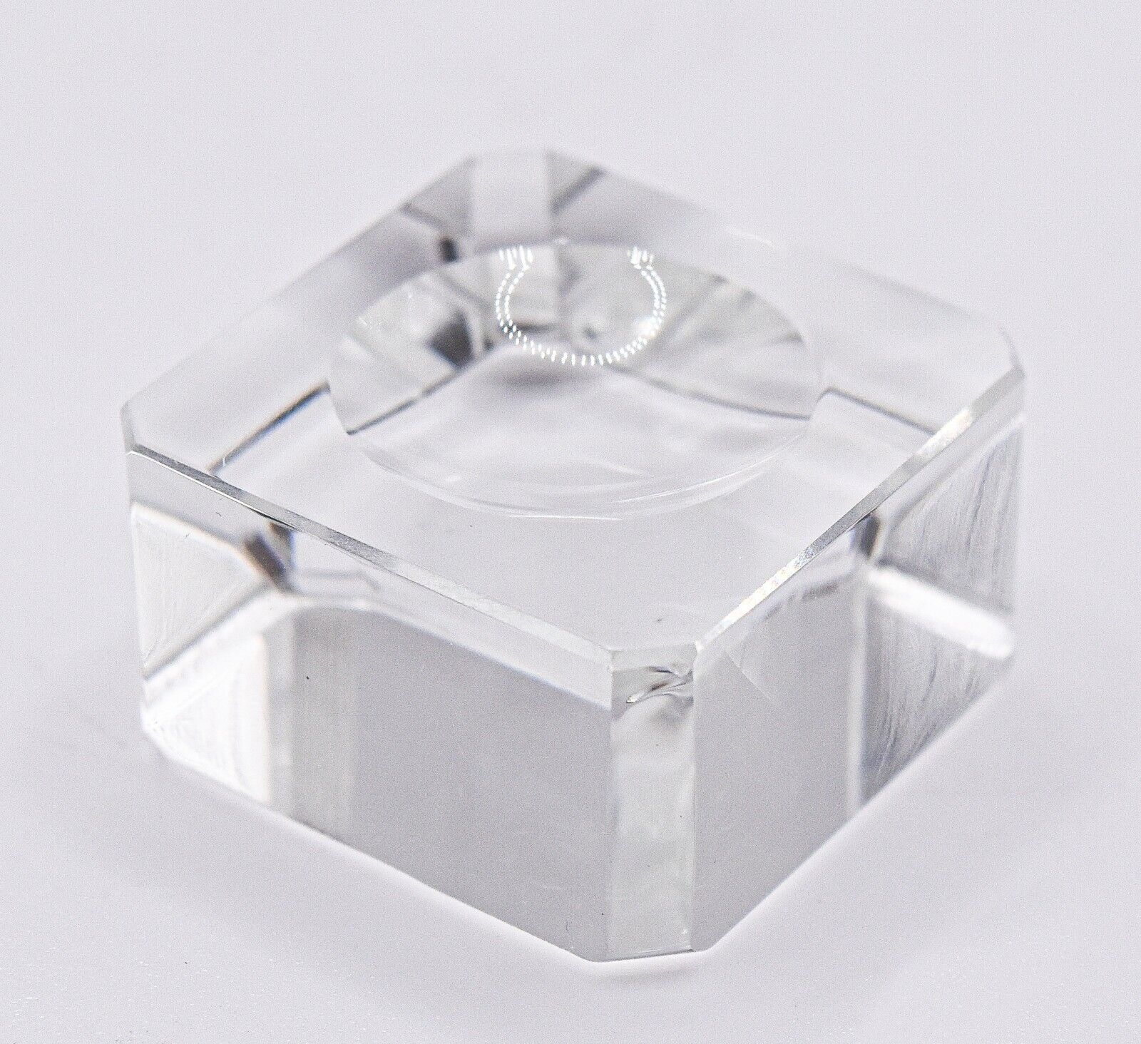 24mm Clear Glass Stand Pedestal for Sphere Ball Egg Crystal Mineral Holder Base