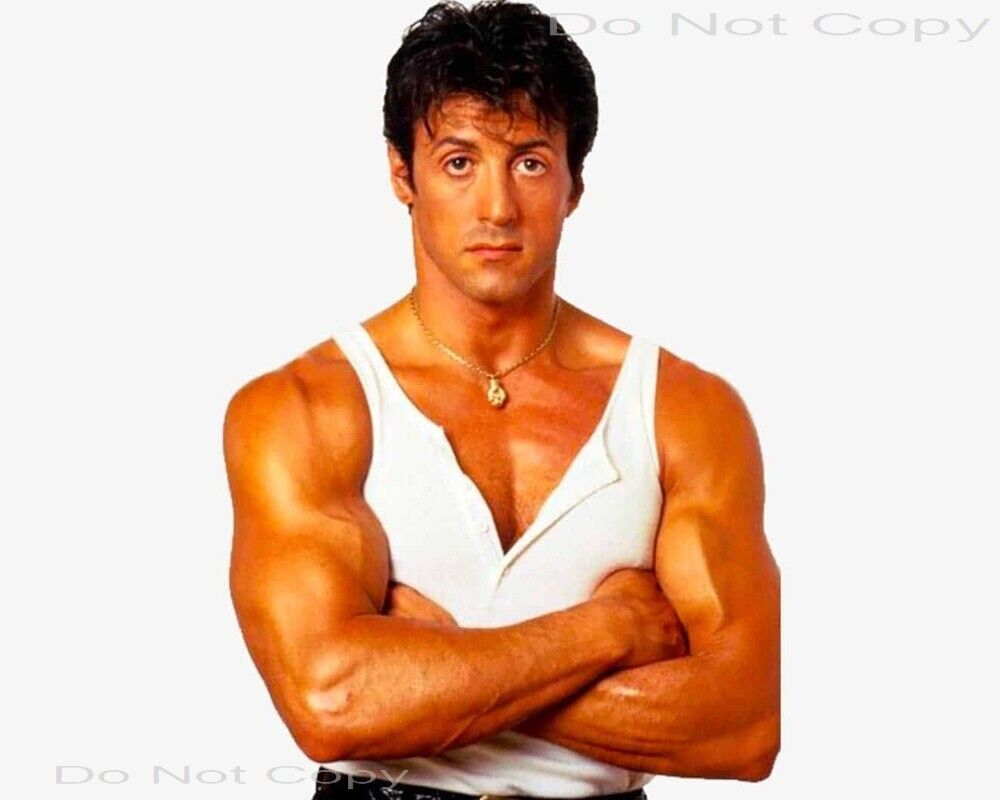 8x10 Sylvester Stallone PHOTO photograph picture print hot sexy young cute 80s