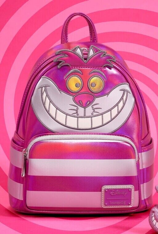 Disney 100 Limited Platinum Alice In Wonderland Cheshire Cat Loungefly Backpack