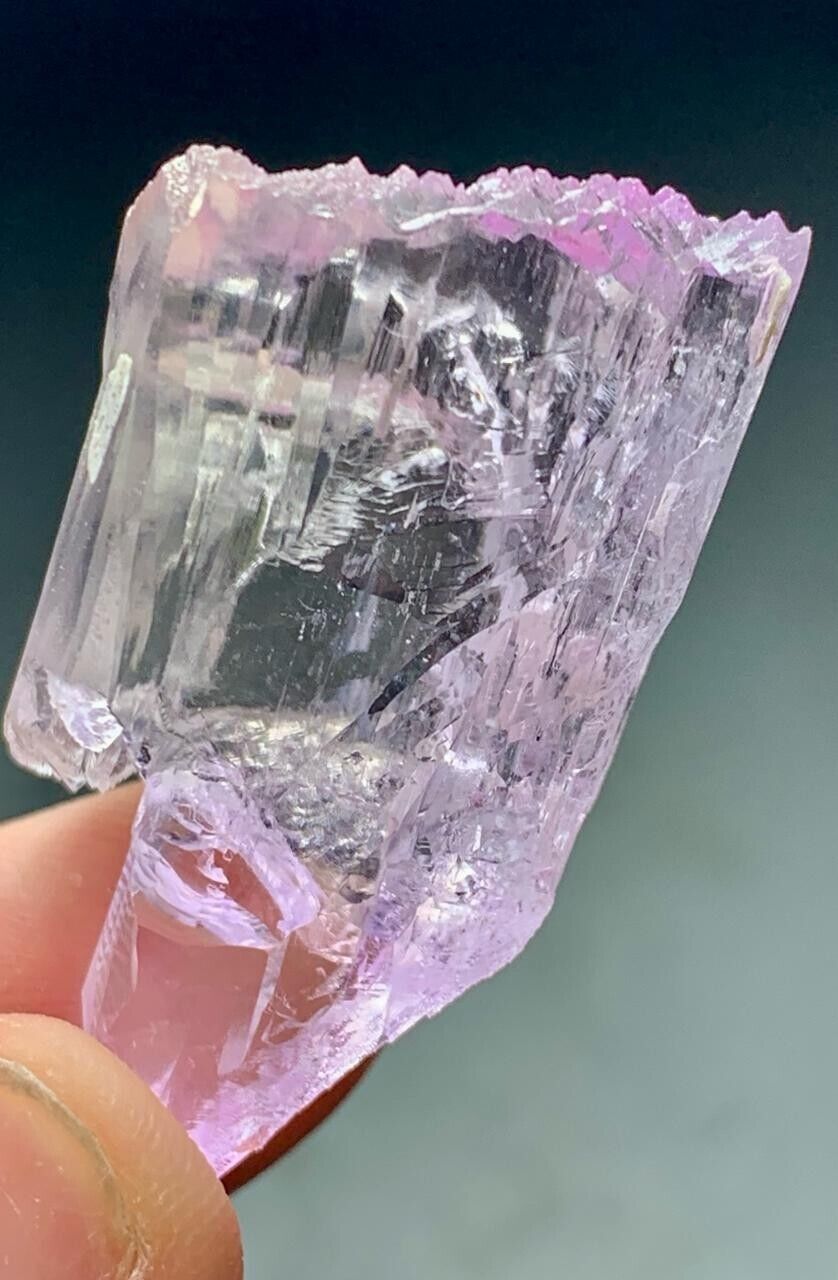 109 CTS Amazing Natural Pink Color Kunzite Crystal From Afghanistan