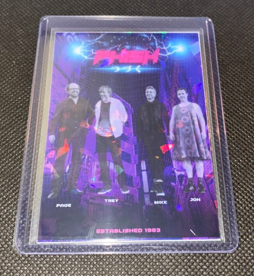 Phish Custom Electric Concert Poster Holo Refractor Prizm Trading Card