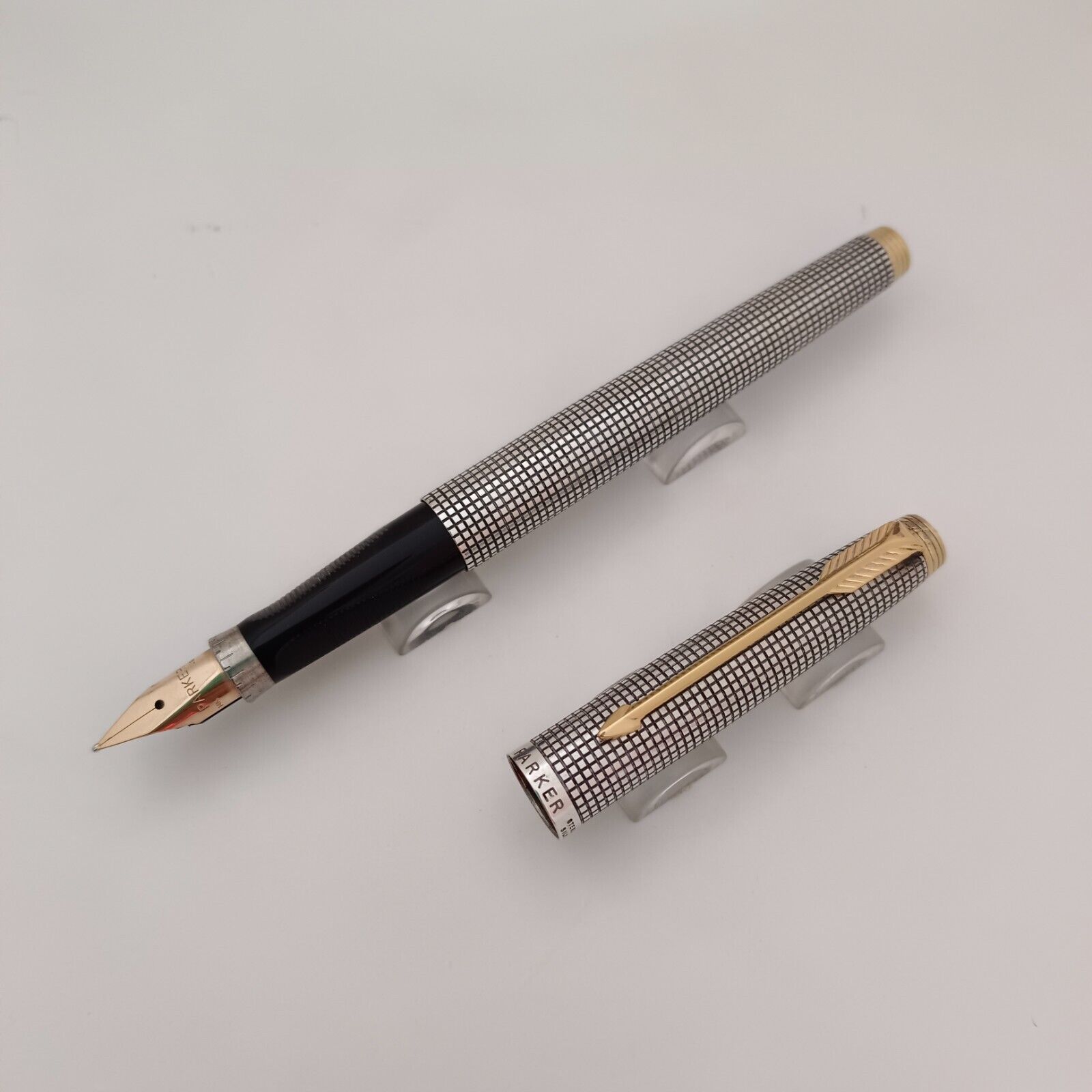 Parker 75 Cisele Sterling Silver  Fountain Pen Made in USA