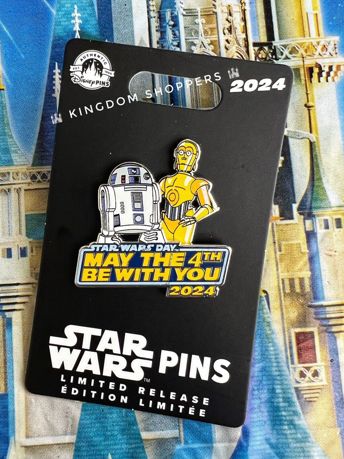 2024 Disney Parks Star Wars R2-D2 & C-3PO May the 4th Be With You Pin LR