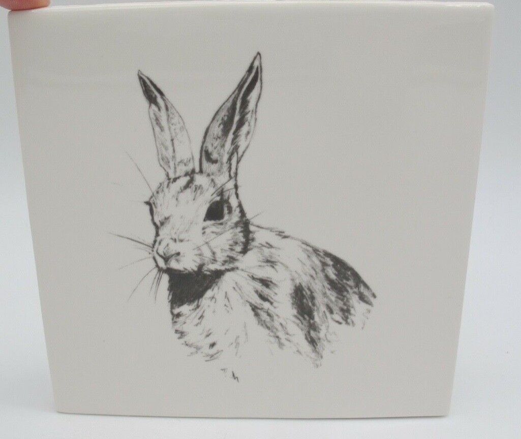 Discontinued Fired Earth LTD Woodland Animals Hare Rabbit Handmade Ceramic Tile