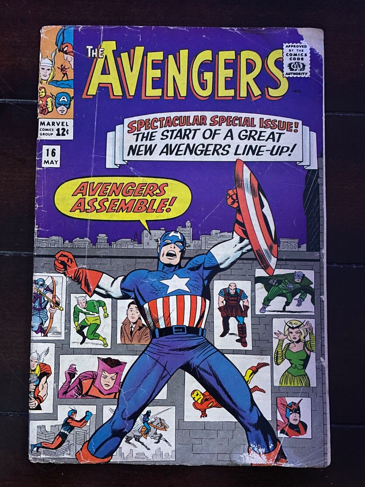 Avengers vol.1 #16 1965 Sub-Mariner Cameo Low Grade 1.8 Marvel Comic Book D60-6