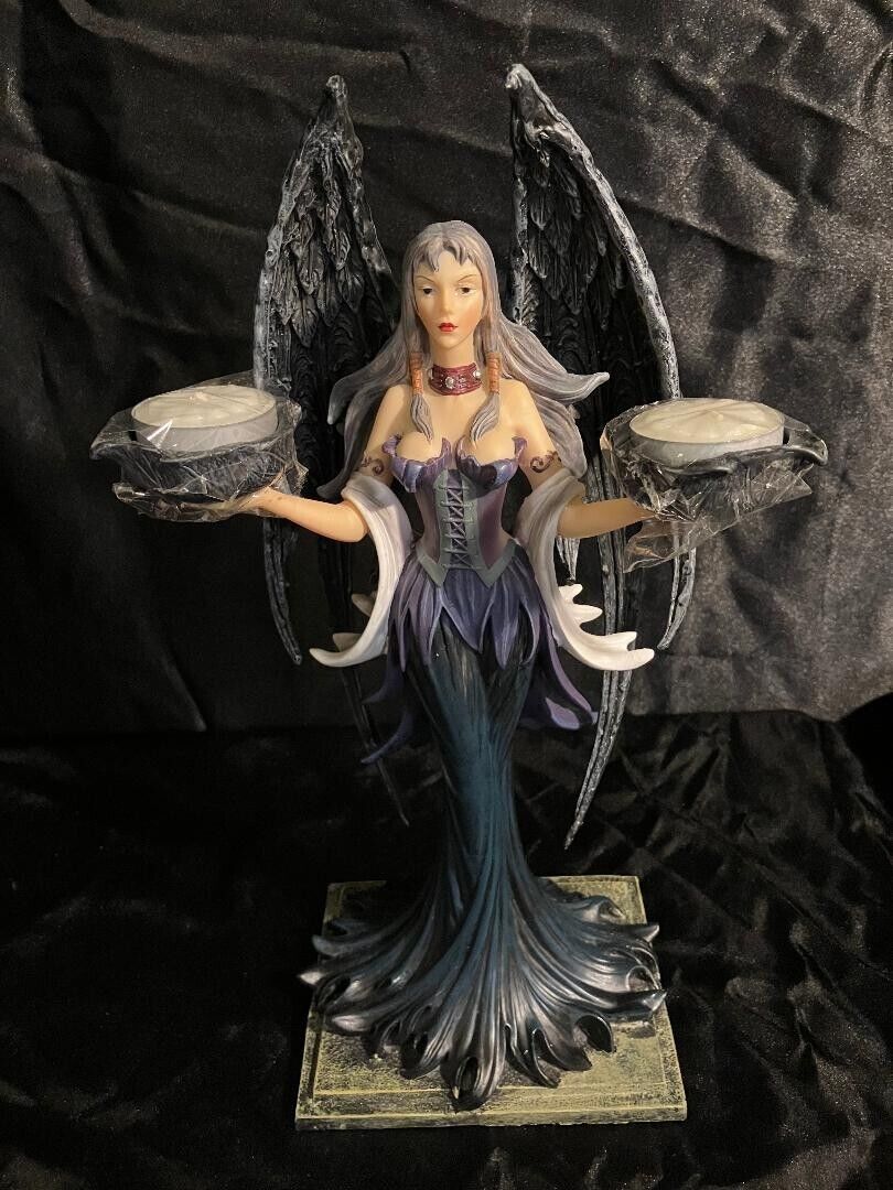 Dark Gothic Winged Angel Figurine/Statue 14\