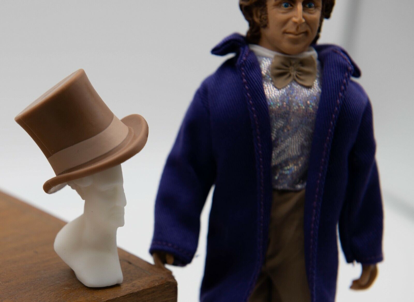 Willy Wonka, miniature half bust hat stand for Mego doll