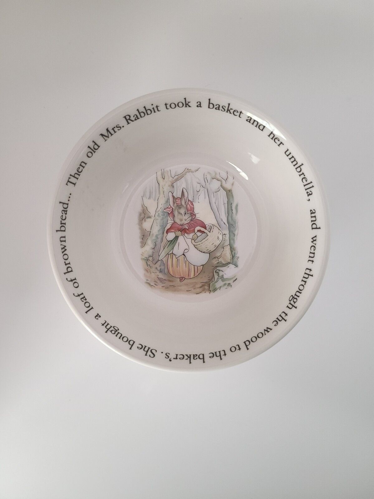 Vintage Wedgwood Beatrix Potter's Peter Rabbit Child's China Bowl