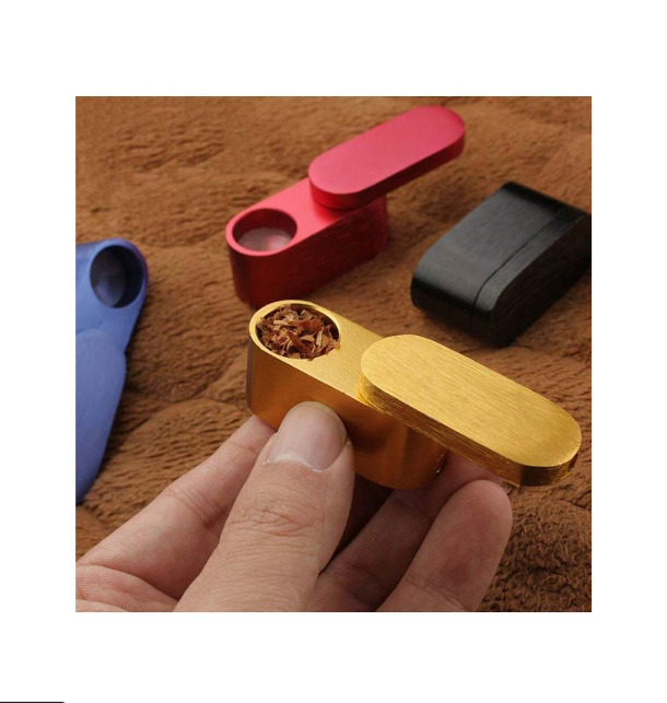 New Creative Foldable Metal Pipe, Handmade Traditional Smoking Pipe, Foldable, P