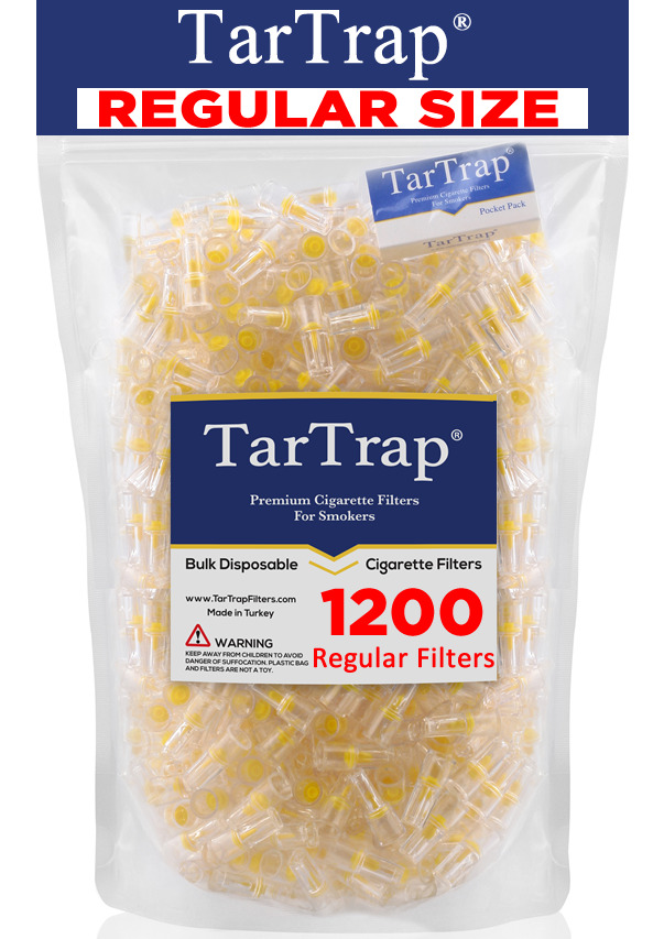 TarTrap Disposable Cigarette Filter Bulk Pack (1200 Filters)