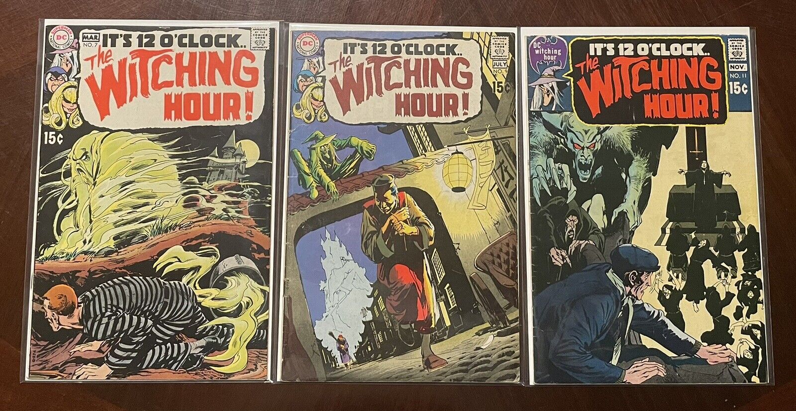 The Witching Hour Lot DC 7, 9 & 11 1970 Neal Adams Horror