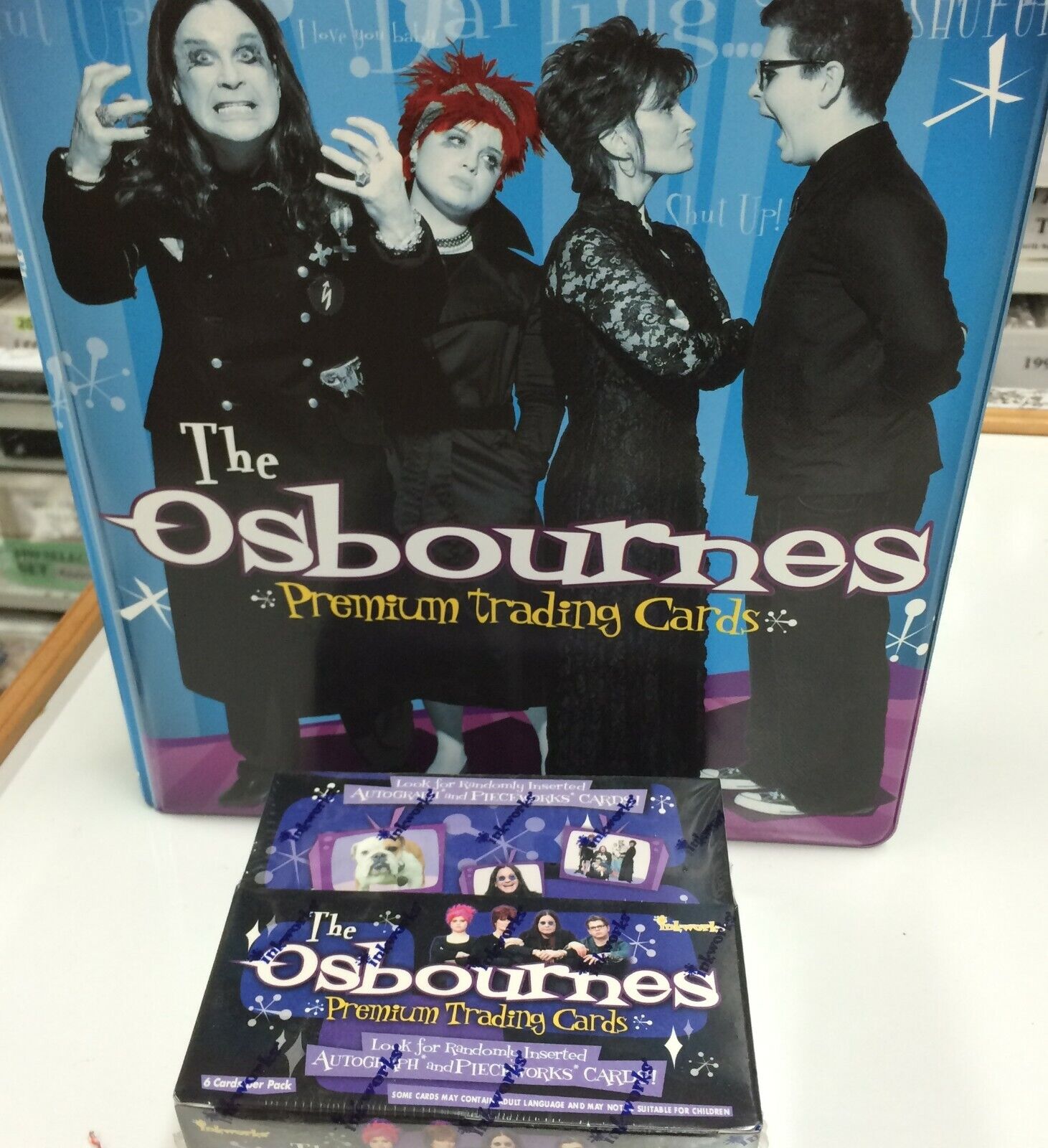 THE OSBOURNES Trading Card Factory Box (36 pks) (Inkworks)+ Official Album
