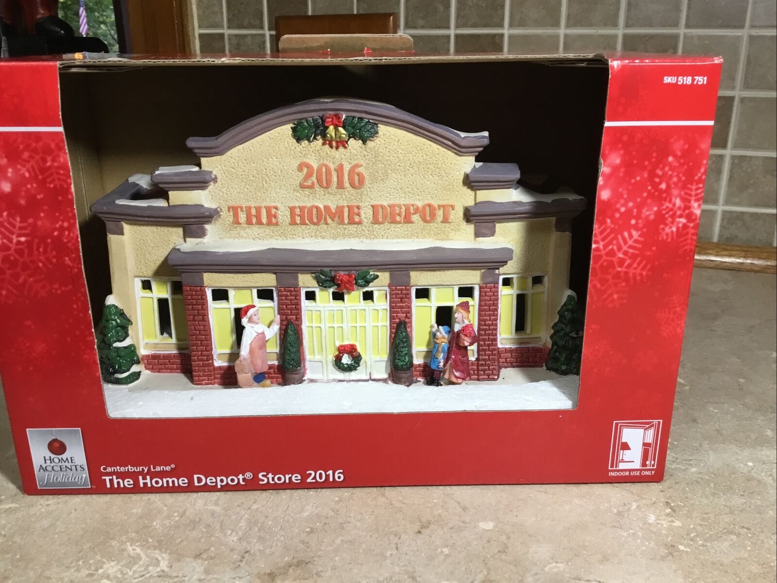 Canterbury Lane Home Accents Holiday Lights Up Home Depot Store 2016