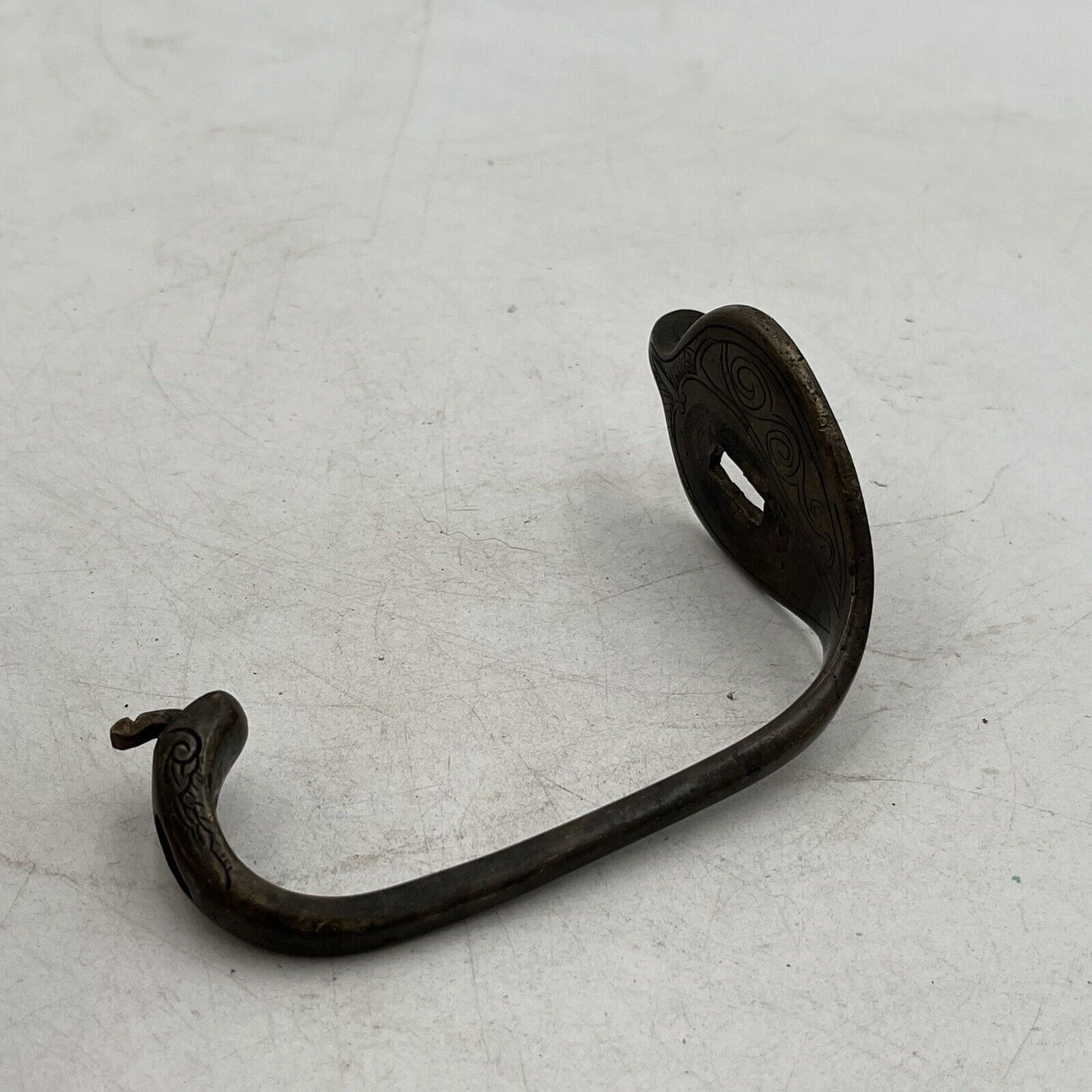 Antique Sword Brass Hilt Knuckle Guard Part Only Project Blacksmithing Vintage