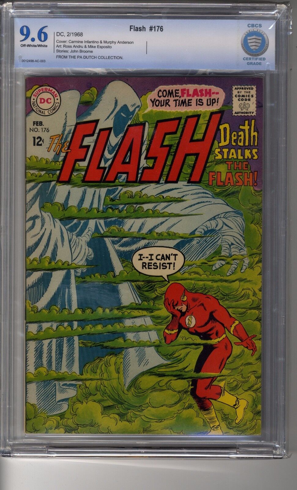 Flash (1959) # 176 - CBCS 9.6 OW/White Pages - First Appearance Dan Bolton
