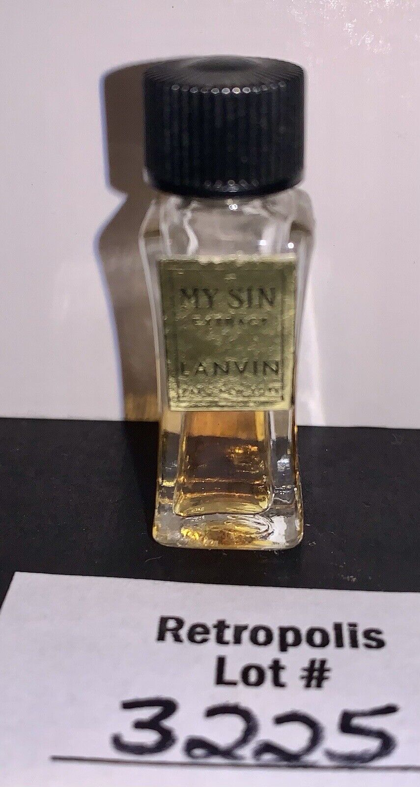 Vtg My Sin LANVIN ARPEGE EXTRACT PARFUM Micro MINI Dab perfume Paris New York