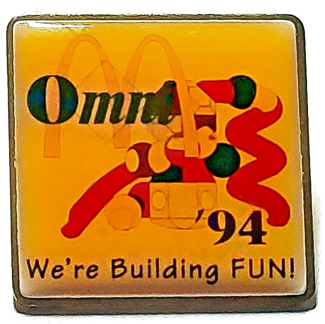 McDonalds Omni 1994 We\'re Building FUN Lapel Pin (081823)