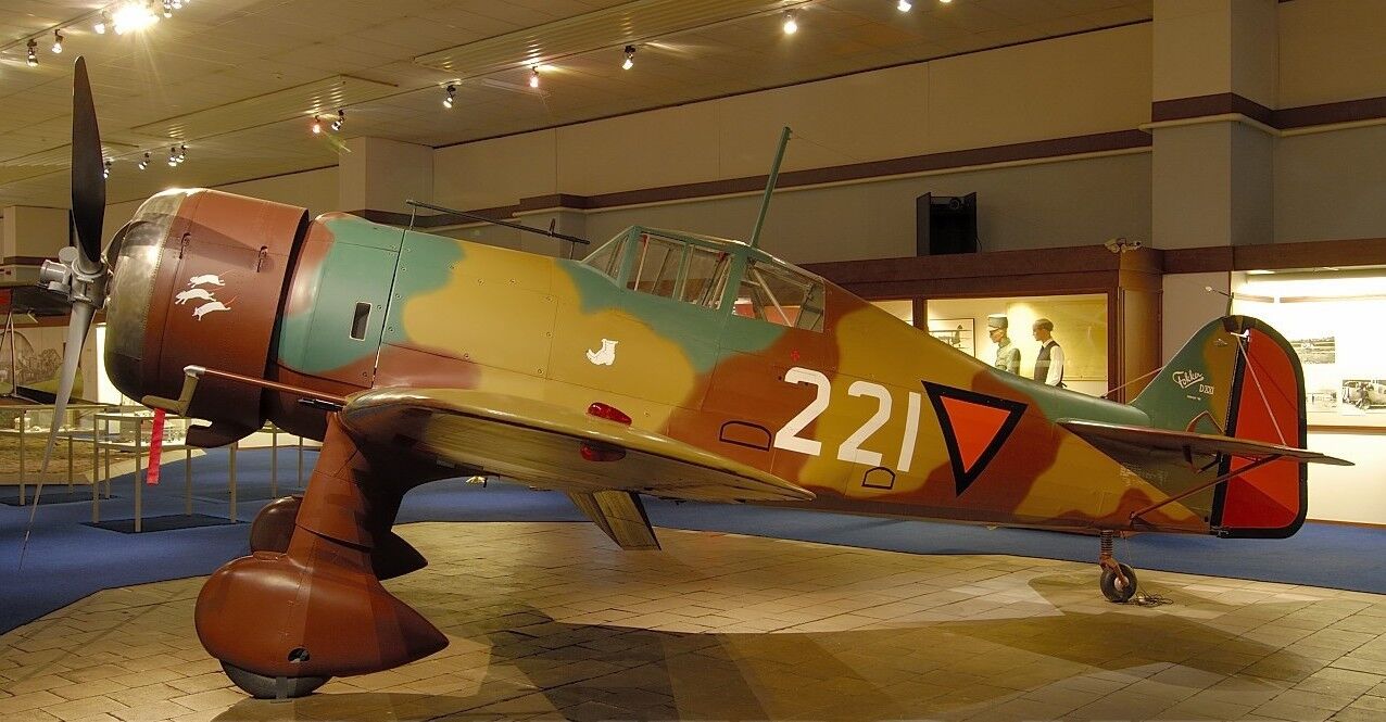 D-XXI Fokker Schatzki Fighter Airplane Desk Wood Model  Regular New