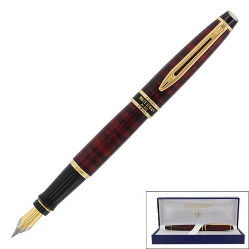 Waterman  Expert  Dune Red & Gold Fountain Pen Medium Pt In Box  Mint *