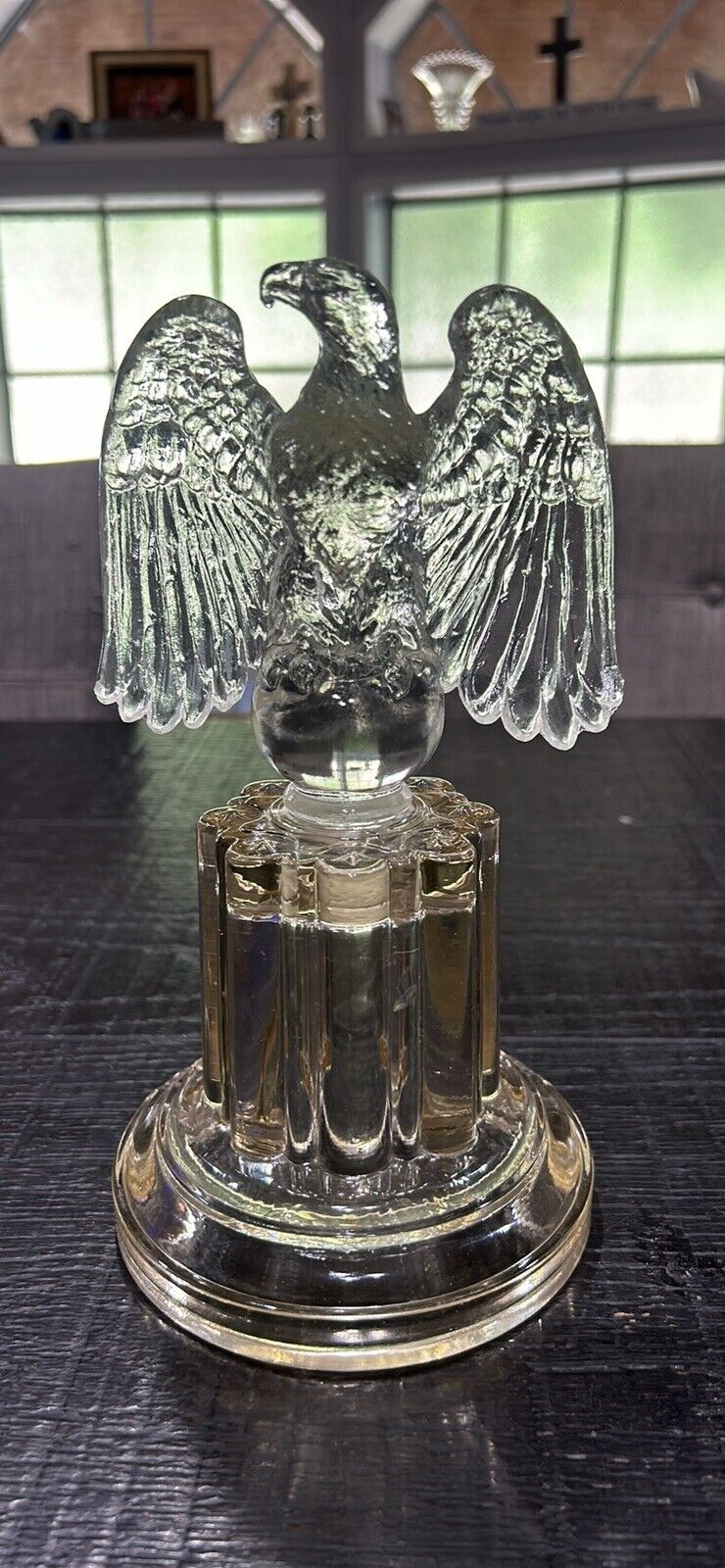 Vintage Imperial Glass eagle bookend
