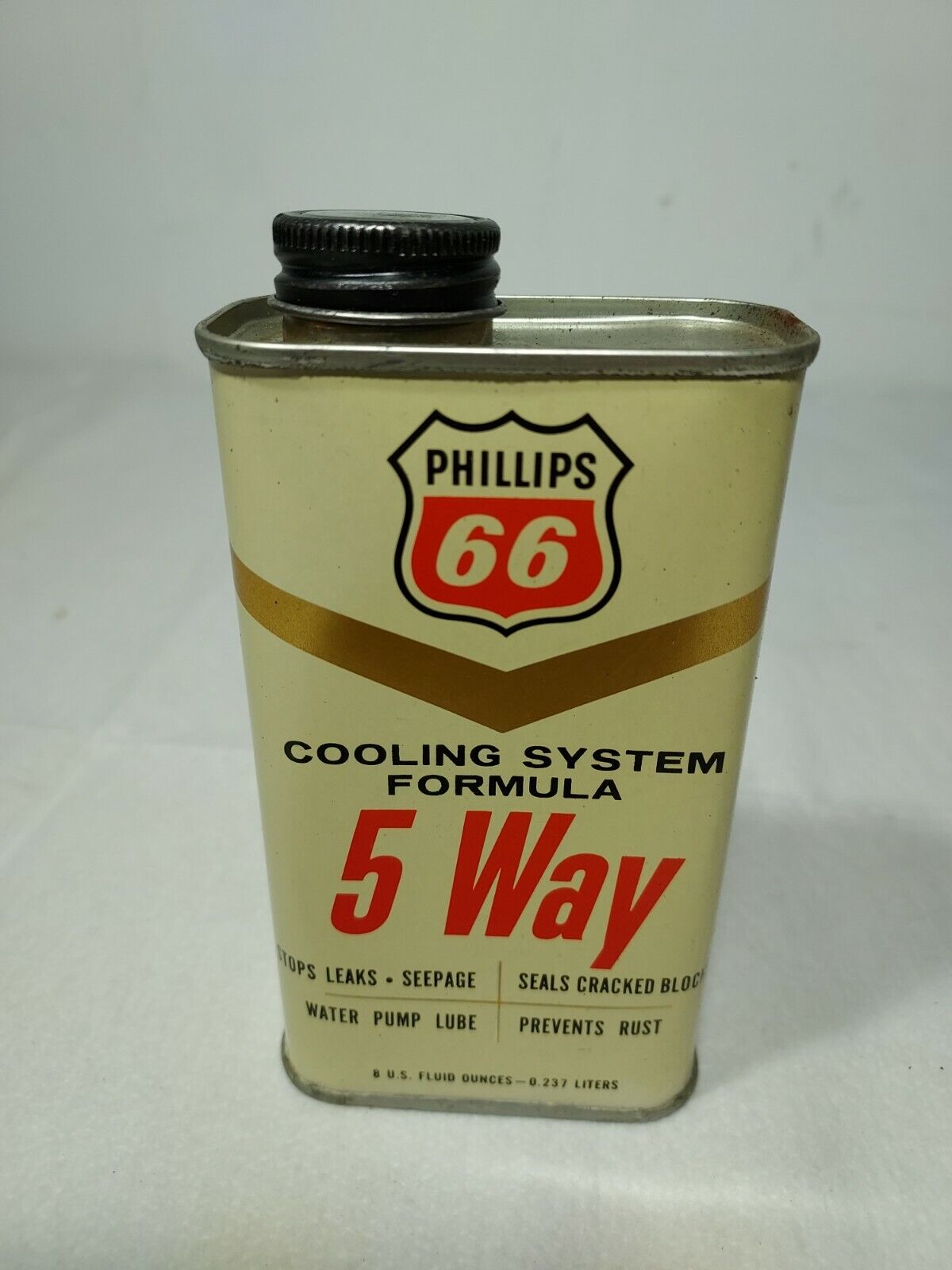Vintage Original Phillips 66 Cooling System Five Way Full Can - New Old Stock
