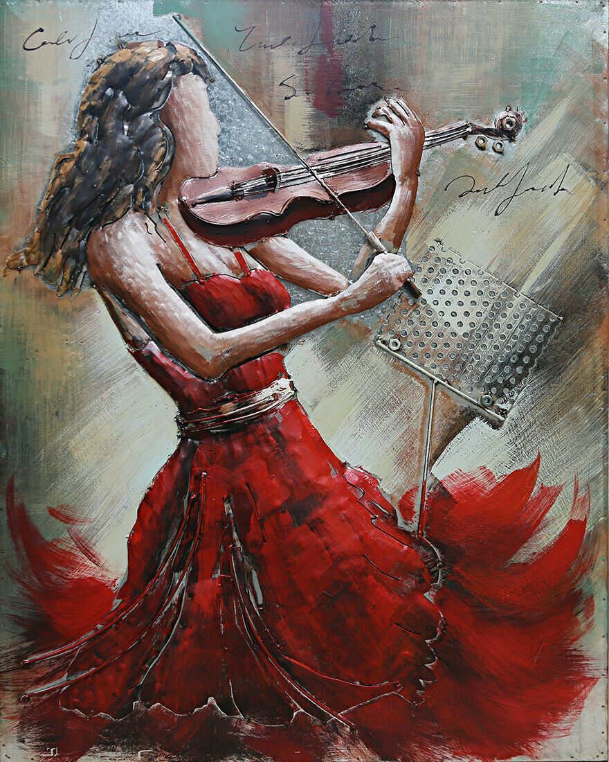 Music Lover Concert Hall 3-D Painting Handcrafted Detailed Fine Art DEAL