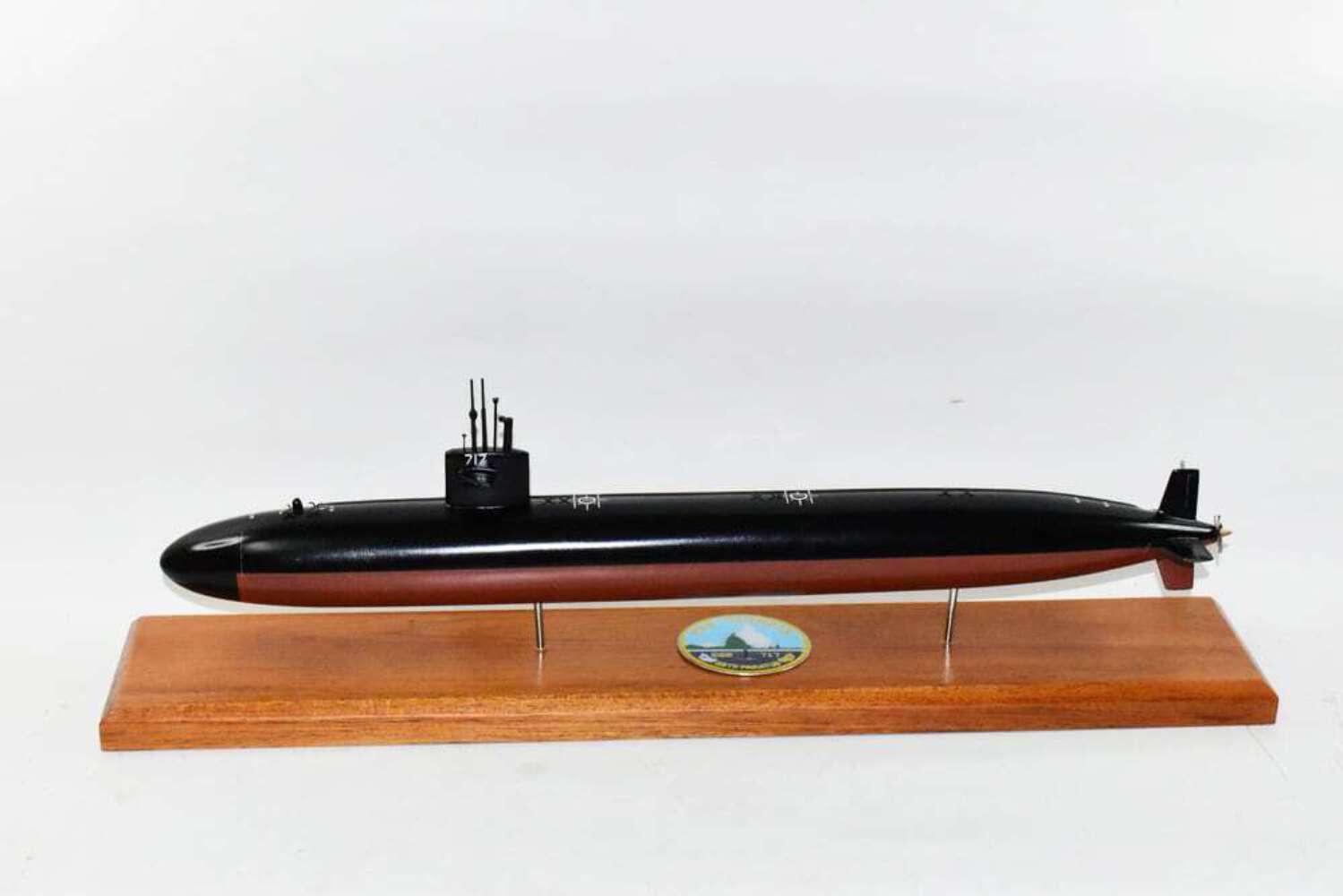 USS Olympia (SSN-717) FLT I Submarine Model,Navy,Scale Model,Mahogany,20 inch,LA