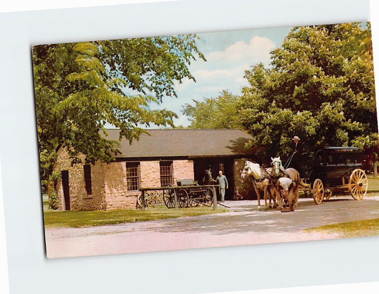 Postcard Blacksmith Shop Greenfield Village Dearborn Michigan USA