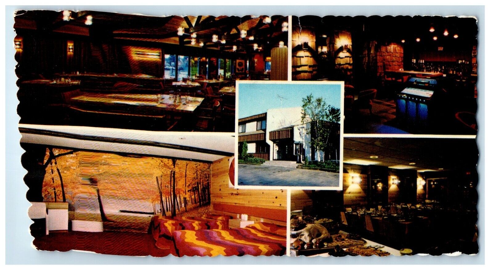 c1960\'s Restaurant Motel Tourne Sol Rawdon Quebec Canada Multiview Postcard