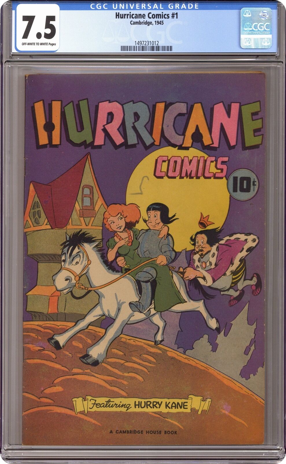 Hurricane Comics #1 CGC 7.5 1945 1497231012