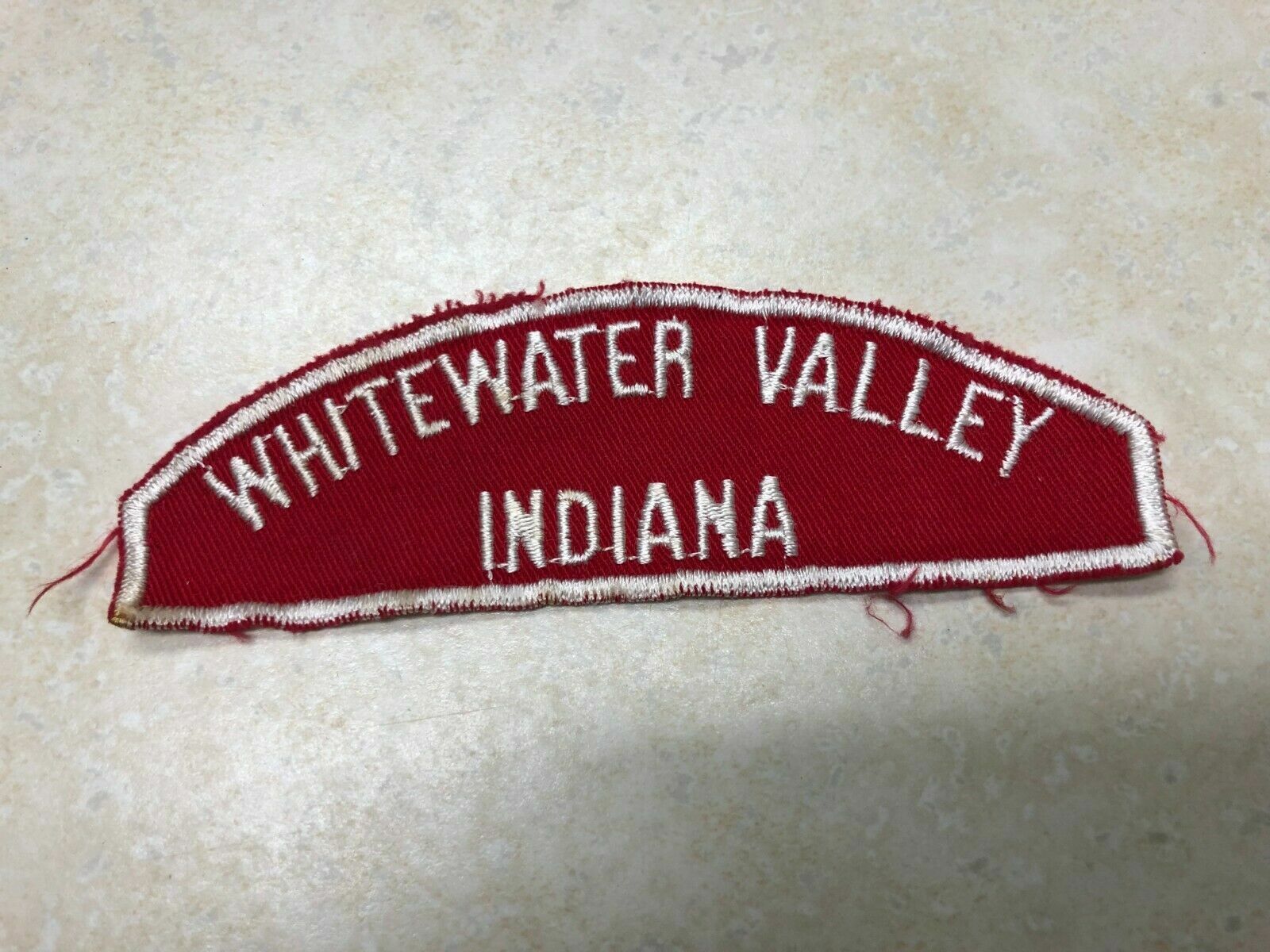 Whitewater Valley Indiana Red & White RWS Council Strip