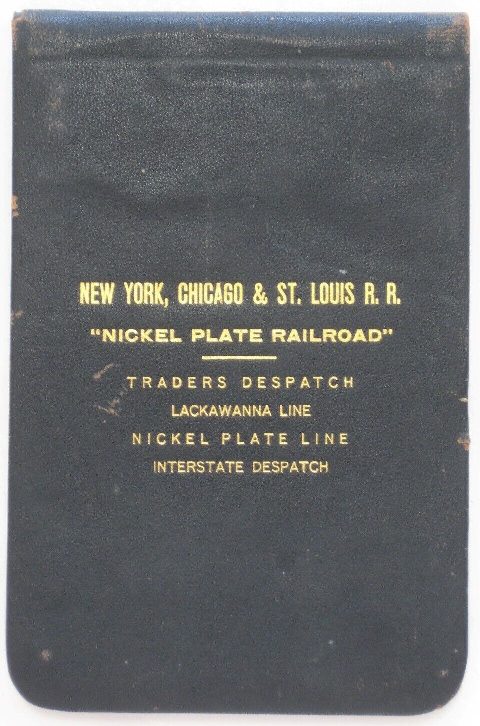 Original 1916 NICKEL PLATE RAILROAD Leather Book - Freight Rates for Grease Wool