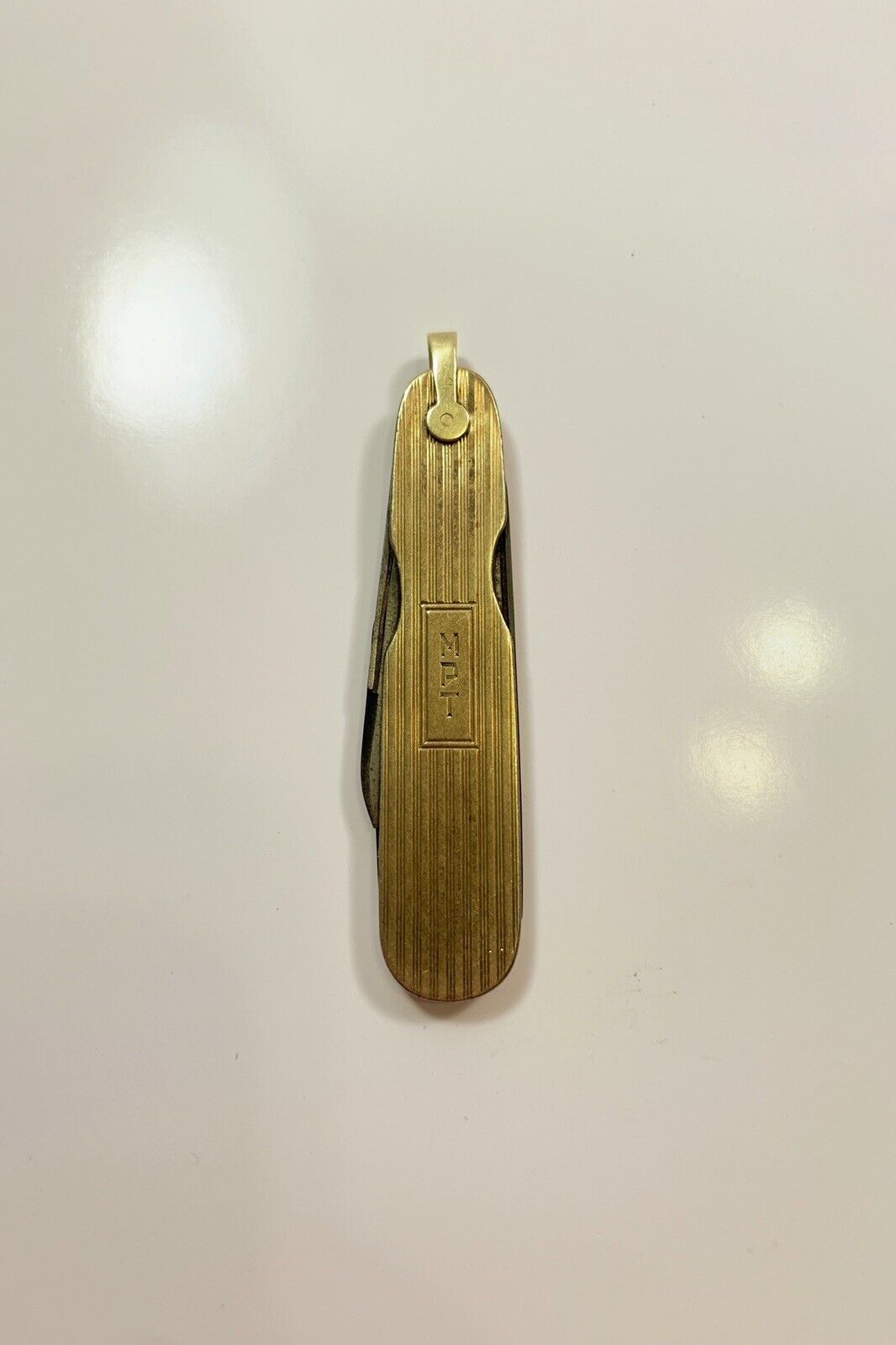 Vintage IXL George Wostenholm Sheffield Pocket Knife 14k Gold Sheathe