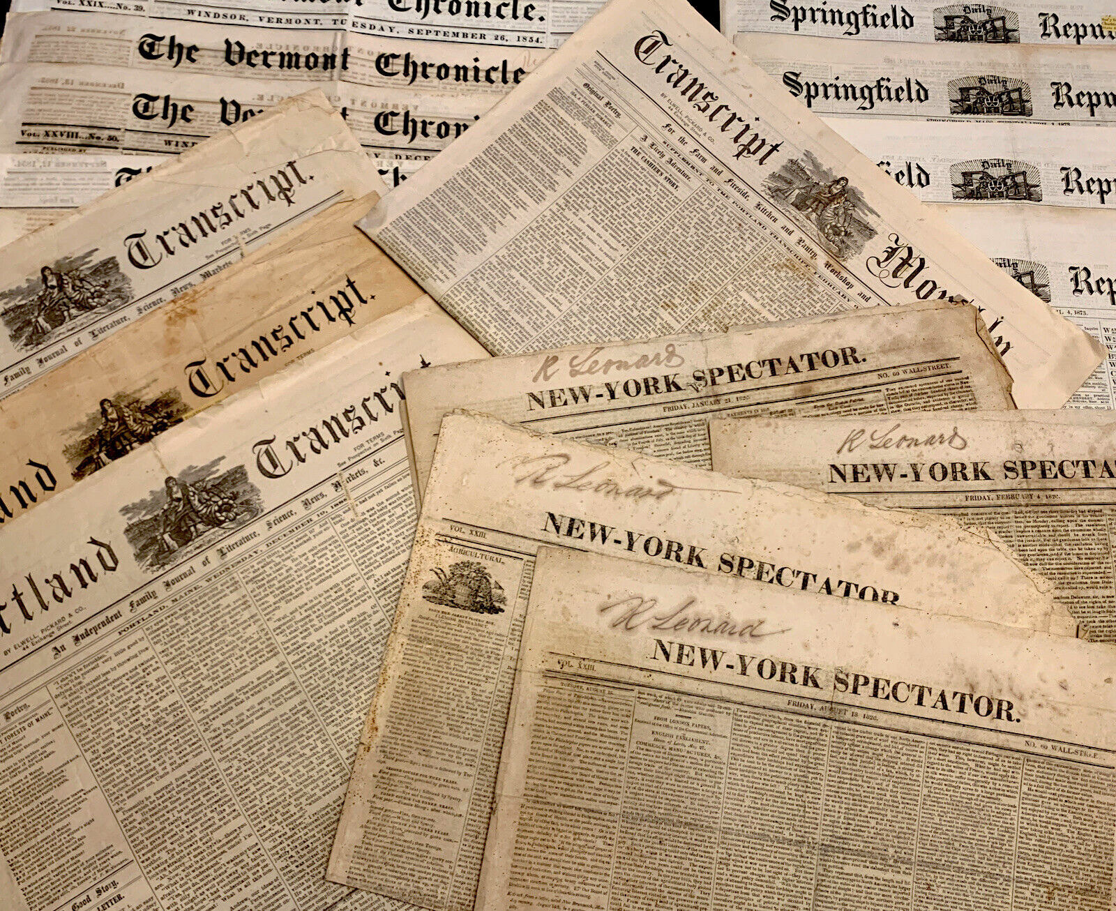 OLD NEWSPAPER FROM 1800s