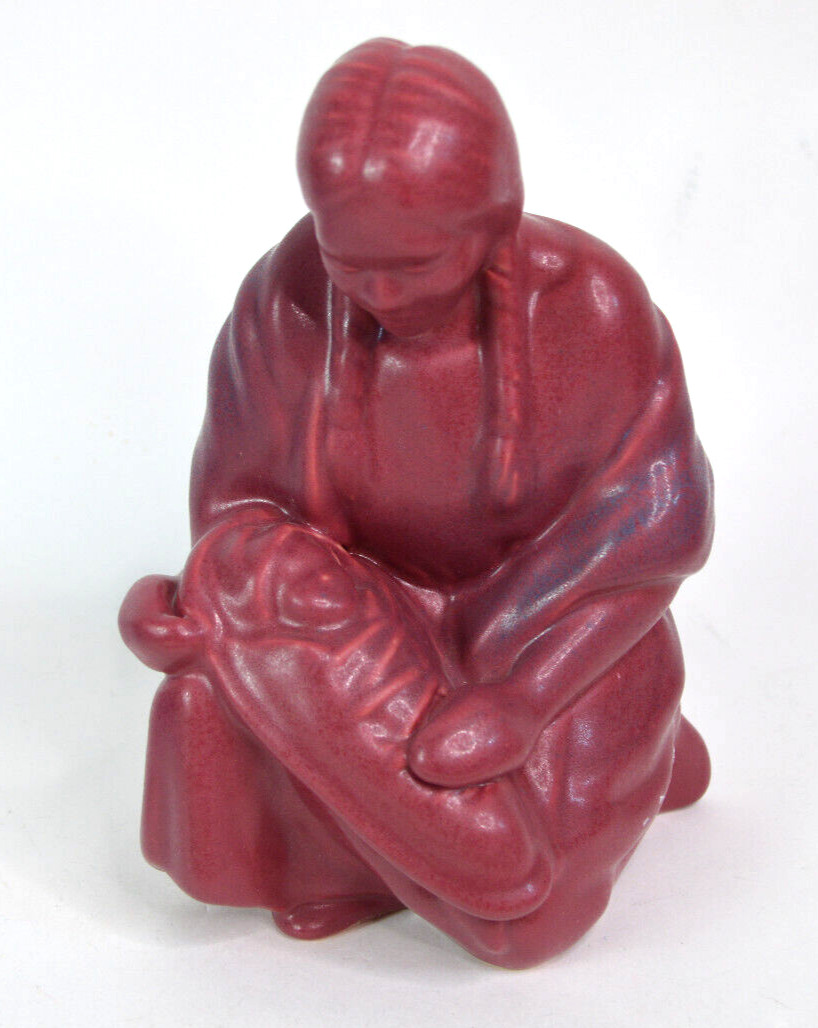 Van Briggle Art Pottery Figurine First Nations Mother and Child