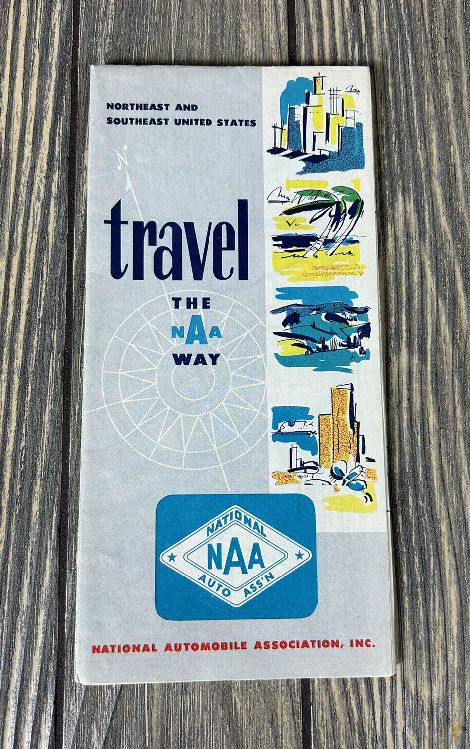 Vintage National Automobile Association Inc Travel The NAA Way Brochure 