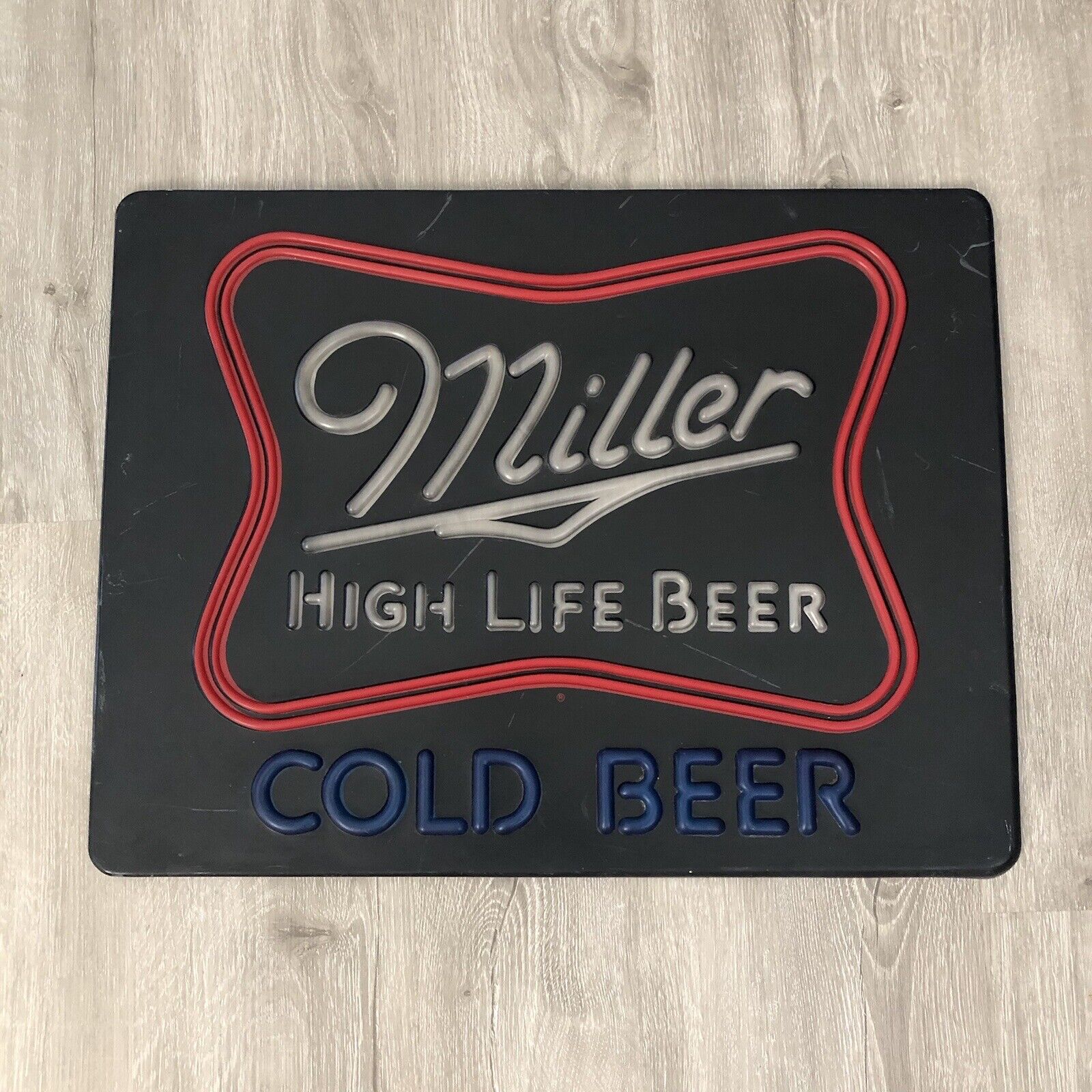 Miller High Life Cold Beer Sign Replacement Neon Sign Cover Vintage 80s Man Cave