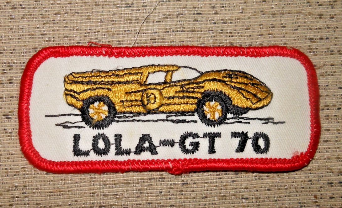 Rare Vtg Lola- GT70 Fabric/Twill 3 1/2\