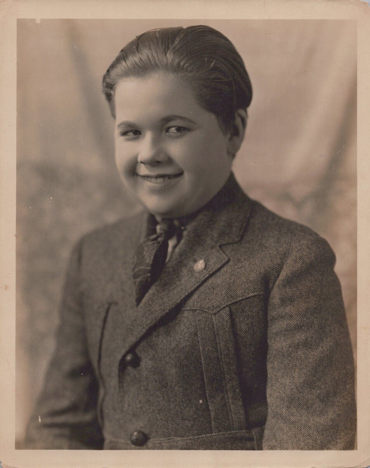Unknow Little Actor (1930s) ❤ Original Vintage Lovely Portrait Photo K 368