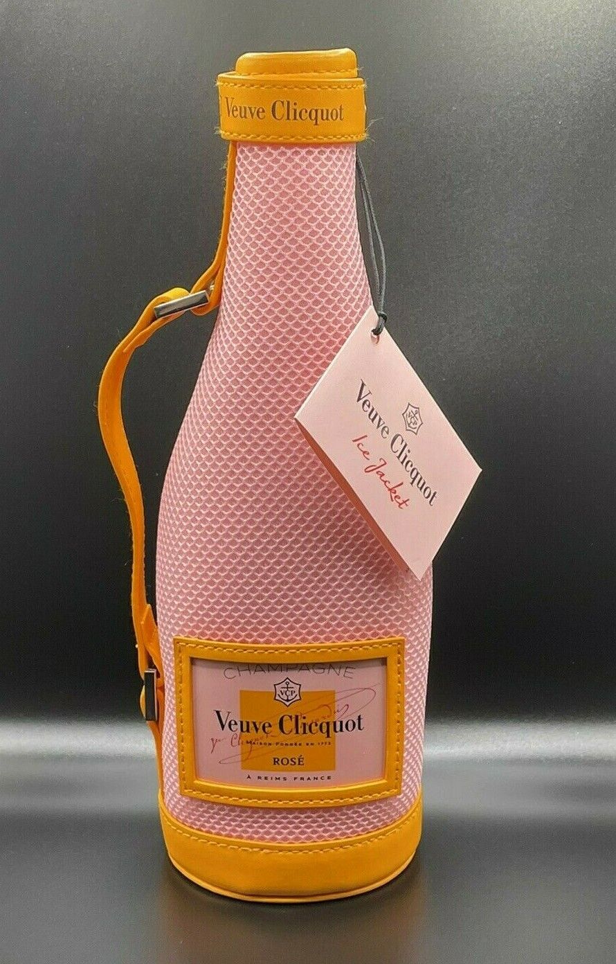 VEUVE CLICQUOT Pink Rose Champagne Insulated Tote Bag ICE JACKET Bottle Carrier 