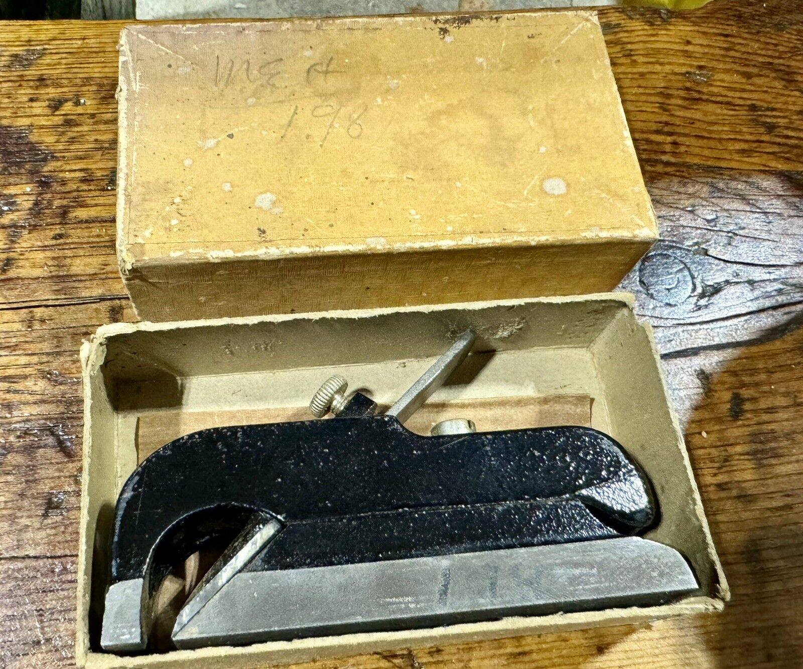 Early Stanley No. 75 Bull Nose Rabbet Plane with Box