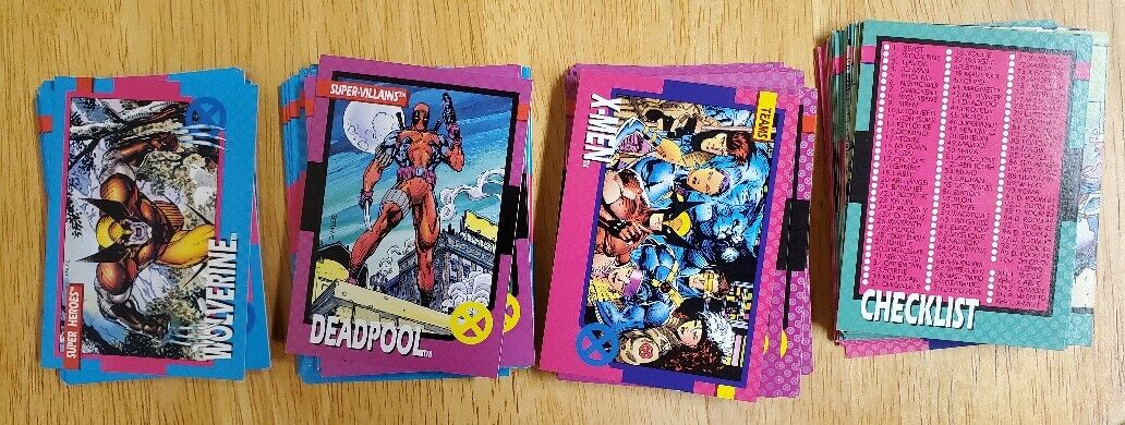 1992 Impel Marvel X-Men Series 1 Cards COMPLETE BASE SET #1-100 Jim Lee NM