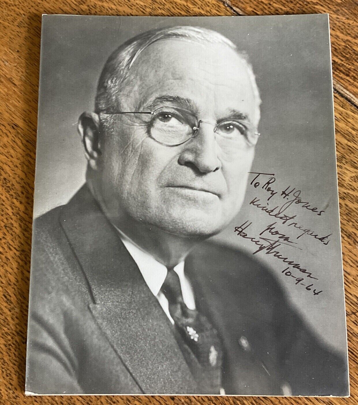 President Harry S. Truman ~ Signed Autographed 8 x 10 Photograph ~ JSA LOA