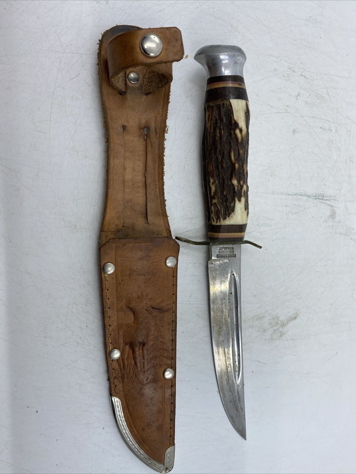 Vintage Othello Solingen Hunting Knife G. C. Co. 461 Stag Handle