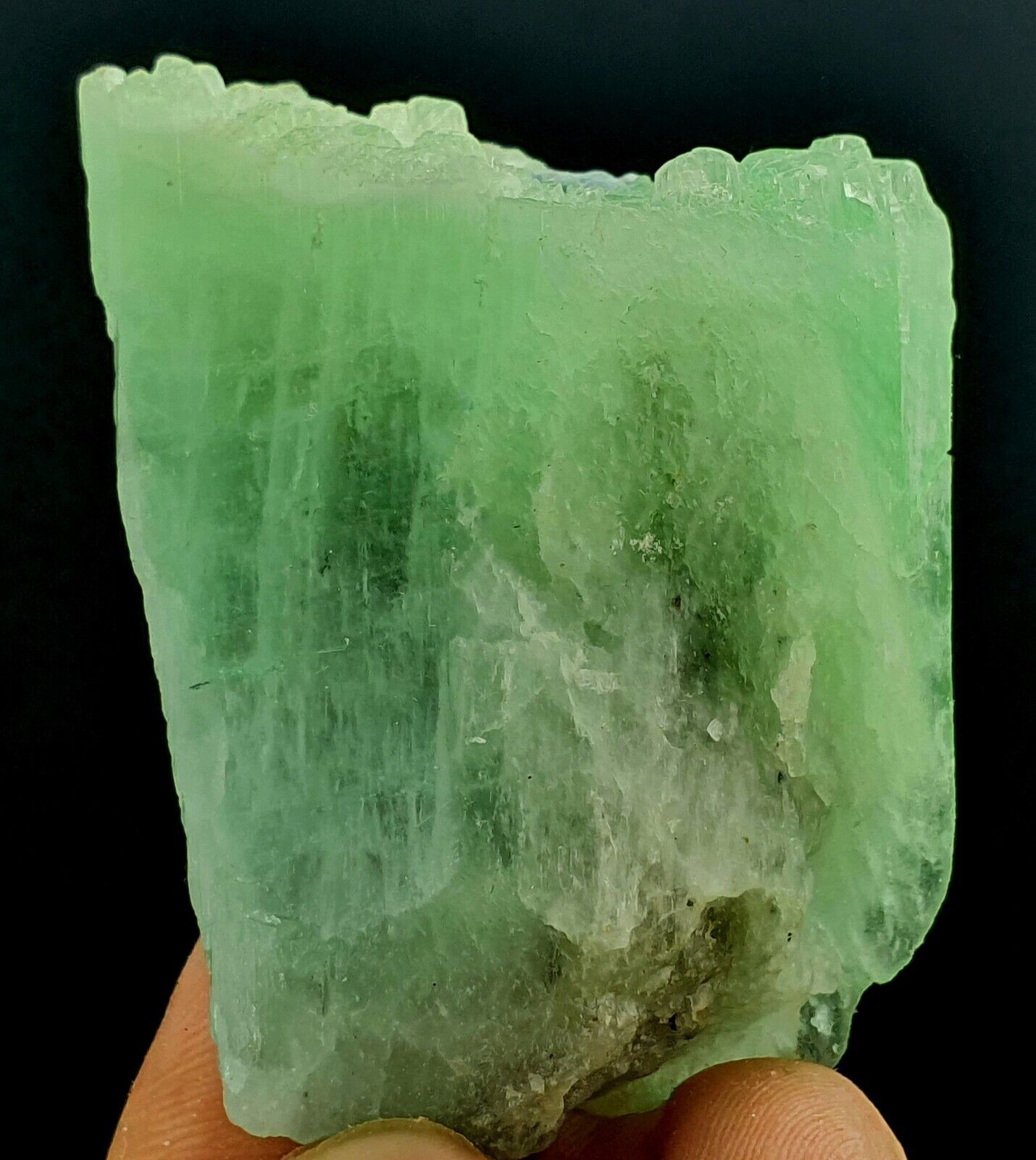 74 Gram Top Grade Heddinite Green Kunzite Crystal @ Kuner Afghanistan #9